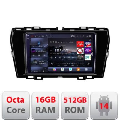 Navigatie Ssang Young Tivoli 2020- Edotec Kit-tivoli 8 core QLED 2K 16+512GB 360 Android Waze USB Navigatie Internet Youtube Radio