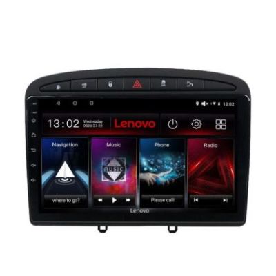 Navigatie Peugeot 308 Lenovo Kit-038 8 core 6+128 GB Android Waze USB Navigatie Internet Youtube Radio