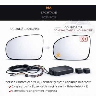 Senzor unghi mort Kia-17 2023-2025 Kia Sportage — oglindă dedicată