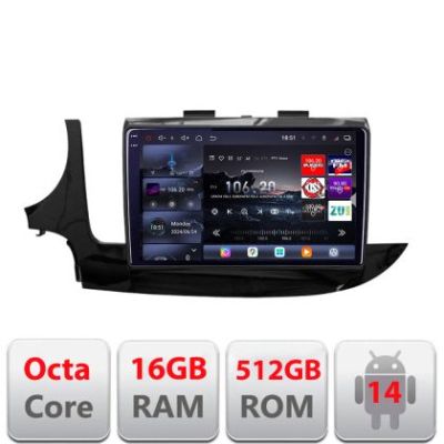 Navigatie Opel Mokka 2016- Edotec Kit-MOKKA2 8 core QLED 2K 16+512GB 360 Android Waze USB Navigatie Internet Youtube Radio v1