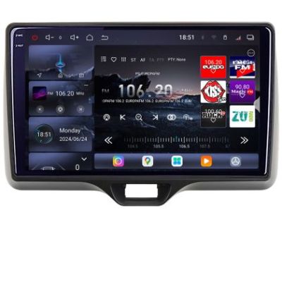 Navigatie Toyota Yaris 2020- Android radio gps internet 8 core QLED 2K 16+512GB 360 Edotec