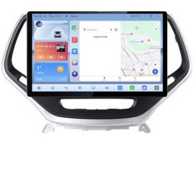 Navigatie dedicata  Jeep Cherokee 2014-2019 N-248 Edonav ecran 13" 1K 4+64 Android Waze USB Navigatie 4G 360 Toslink Youtube R