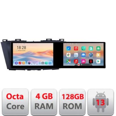 Navigatie Mazda 5 Edotec 2 ecrane  8 core 4+128 21.6 inch Incell android Wifi 5Ghz gps internet  Kit-117