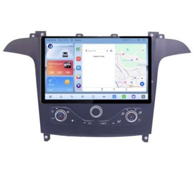 Navigatie Ford S-max 2006-2014 Qled 1K Octa Core 4+64 LTE 4G DSP Wifi 5Ghz android auto carplay radio gps internet KIT-smax-navi+EDT-E413V3