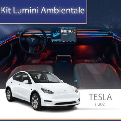 Lumini Ambientale NIGHTVIBE Tesla Model Y 2021 tweeter iluminat control telefon