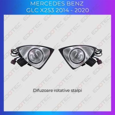 Lumini Ambientale NIGHTVIBE Mercedes GLC X253 dedicate tweetere rotative 4D control din sistemul original si telefon
