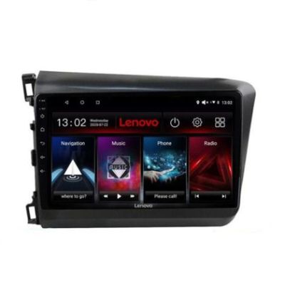 Navigatie Honda Civic 2012-2015 Lenovo Kit-132 8 core 6+128 GB Android Waze USB Navigatie Internet Youtube Radio