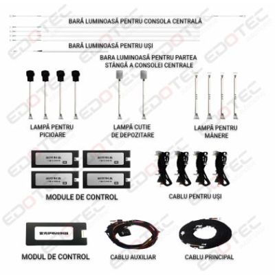 Lumini Ambientale NIGHTVIBE Lexus IS 2015-2020 set complet control telefon sau sistem original
