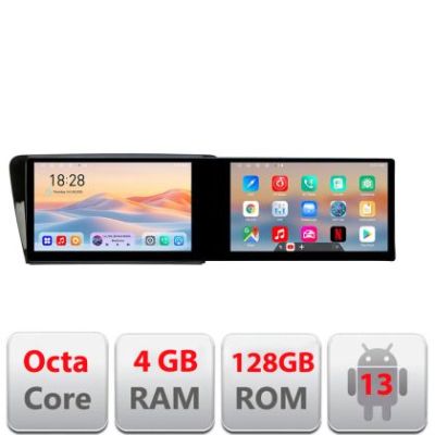 Navigatie Skoda Rapid Seat Toledo 2013+ Edotec 2 ecrane  8 core 4+128 21.6 inch Incell android Wifi 5Ghz gps internet  Kit-rapid