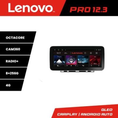 Navigatie Renault Clio 5 Lenovo PRO 8+256 12.3 inch qled android 4G DSP gps internet  8Core