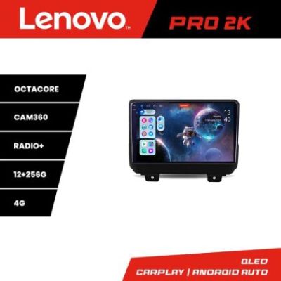 Navigatie Jeep Wrangler 2018- Lenovo Kit-WRANGLER 8 core QLED 2K 12+256 360 Android Waze USB Navigatie Internet Youtube Radio