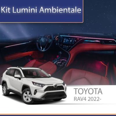 Lumini Ambientale NIGHTVIBE Toyota RAV 4 2022- set complet cu trimuri control telefon sau sistem original