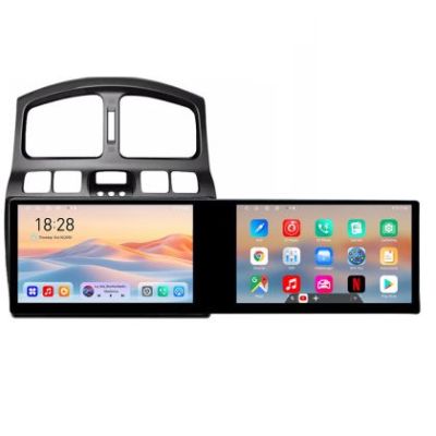 Navigatie Hyundai Santa Fe 2000-2006 Edotec 2 ecrane  8 core 4+128 21.6 inch Incell android Wifi 5Ghz gps internet  C