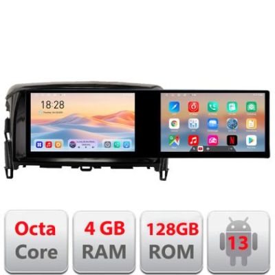 Navigatie Mitsubishi Eclipse Cross 2017- Edotec 2 ecrane  8 core 4+128 21.6 inch Incell android Wifi 5Ghz gps internet  Kit-cross-eu