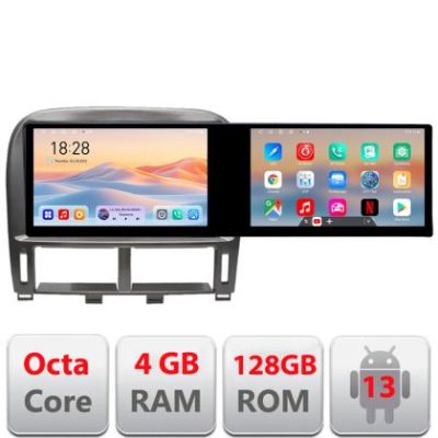 Navigatie Lexus LS 1999-2006 Kit- LS-99 Edotec 2 ecrane  8 core 4+128 21.6 inch Incell android Wifi 5Ghz gps internet