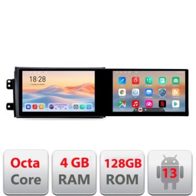 Navigatie Suzuki SX4 2006-2013 Edotec 2 ecrane  8 core 4+128 21.6 inch Incell android Wifi 5Ghz gps internet  Kit-124