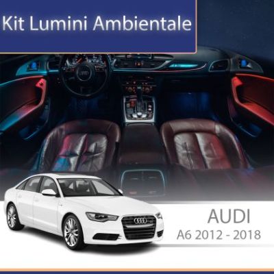Lumini Ambientale NIGHTVIBE Audi A6 C7 2012 - 2018 tweeter dedicat control telefon sau sistem original