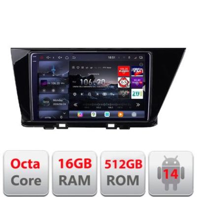 Navigatie Kia Niro 2017- Android radio gps internet 8 core QLED 2K 16+512GB 360 Edotec