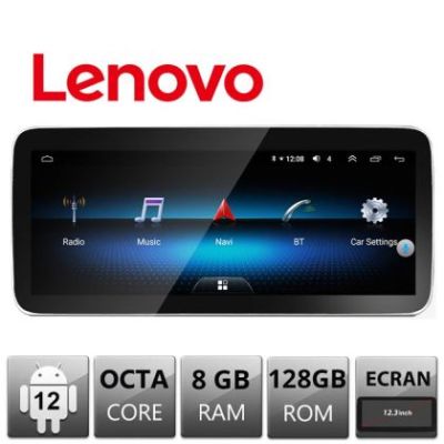 Navigatie Mercedes Clasa GLE GLS sistem NTG5 Lenovo Brillante Android ecran 12.3" 8+128 4G DSp Qled