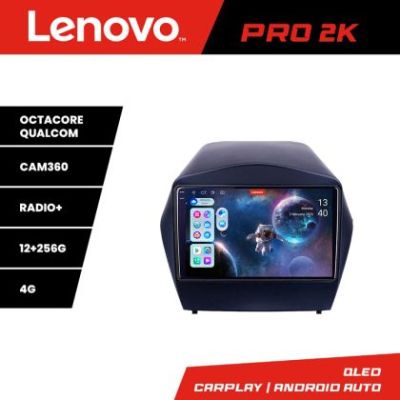 Navigatie Hyundai IX35 Lenovo Kit-361 8 core QLED 2K 12+256 360 Android Waze USB Navigatie Internet Youtube Radio