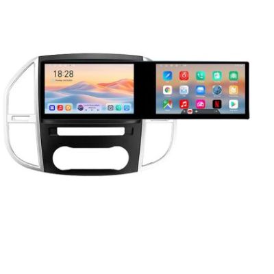 Navigatie Mercedes Vito w447 2016- Edotec 2 ecrane  8 core 4+128 21.6 inch Incell android Wifi 5Ghz gps internet  Kit-w447