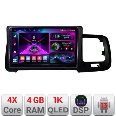 Navigatie Volvo S60 2008-2014 A-s60-08  4+64 InCell Display 1K Android Waze USB Navigatie Internet Youtube Radio
