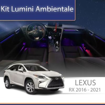 Lumini Ambientale NIGHTVIBE Lexus RX 2016-2021 set complet control telefon sau sistem original