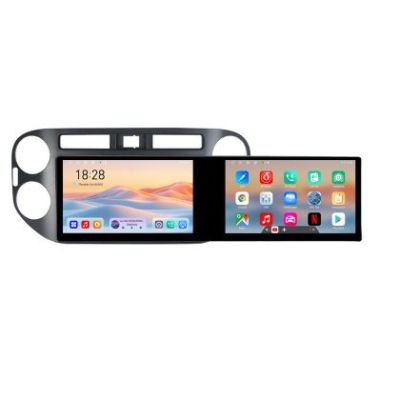 Navigatie VW Tiguan si Golf Plus 2012-2016 Edotec 2 ecrane  8 core 4+128 21.6 inch Incell android Wifi 5Ghz gps internet  Kit-489v2