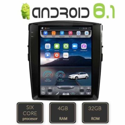 Navigatie Mitsubishi Pajero EDT-T452-6Core cu Android GPS Bluetooth Radio Internet procesor Six Core si ecran tip Tesl