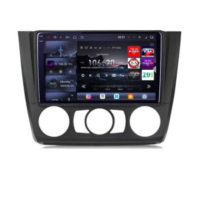 Navigatie BMW Seria 1 E87 2007-2011 clima manuala Edotec Kit-bmw117-manual 8 core QLED 2K 16+512GB 360 Android Waze USB Navigatie Internet Youtub