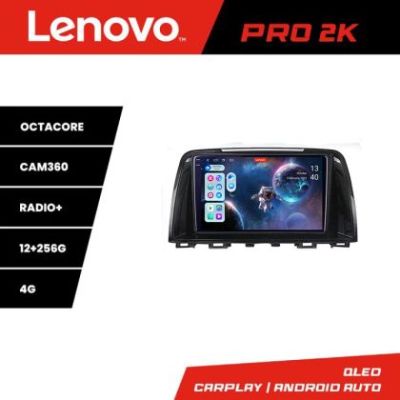 Navigatie Mazda 6 2013-2017 Lenovo Kit-223 8 core QLED 2K 12+256 360 Android Waze USB Navigatie Internet Youtube Radio