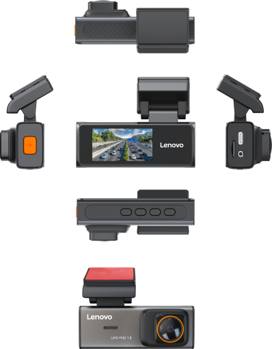 Camera DVR Lenovo S7-3280 4K fata si 1080 spate ecran 3.2 inch IPS Wifi unghi larg monitorizare parcare