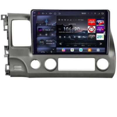 Navigatie Honda Civic Sedan 2005-2011 Edotec Kit-044 8 core QLED 2K 16+512GB 360 Android Waze USB Navigatie Internet Youtube Radio