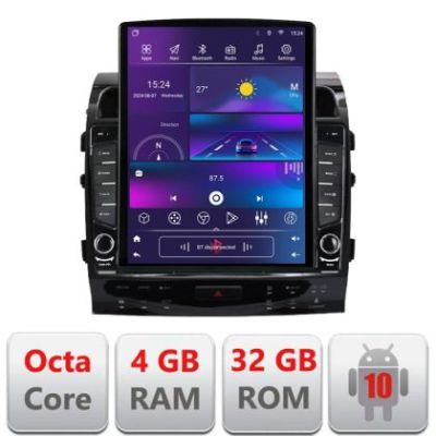 Navigatie Toyota Land Cruiser V8 L200 2009-2020 dedicata Ouad core 4+32 ecran vertical 9.7" DSP 360 FHD AHD Android radio gps internet  kit-381-type-b+EDT-E709+kit-10-9