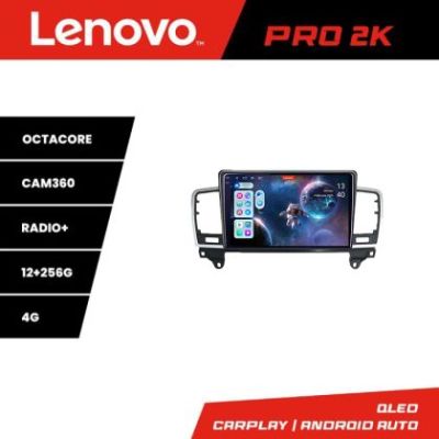 Navigatie Mercedes ML W166 NTG4.5 Lenovo Kit-W166 8 core QLED 2K 12+256 360 Android Waze USB Navigatie Internet Youtube Radio
