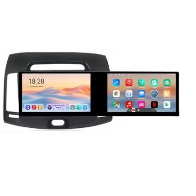 Navigatie Hyundai Elantra 2007-2011 Kit-2009 Edotec 2 ecrane  8 core 4+128 21.6 inch Incell android Wifi 5Ghz gps internet
