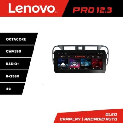 Navigatie VW TIGUAN si Golf Plus 2007-2011 Lenovo PRO 8+256 12.3 inch qled android 4G DSP gps internet  8Core