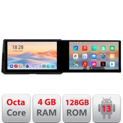 Navigatie Toyota Corolla 2019- Kit-388-levin Edotec 2 ecrane  8 core 4+128 21.6 inch Incell android Wifi 5Ghz gps internet
