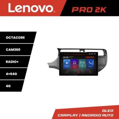 Navigatie Kia Rio 2012- K-204 Lenovo PRO 4+64 13 inch 2K android 4G DSP gps internet  8Core