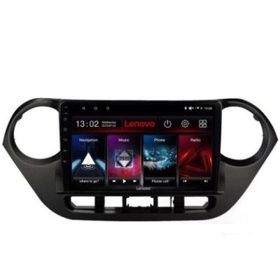 Navigatie Hyundai I10 2013-2019 Lenovo Kit-HY38 8 core 6+128 GB Android Waze USB Navigatie Internet Youtube Radio