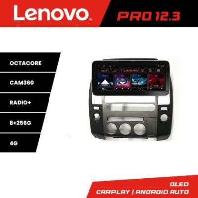 Navigatie dedicata Edonav Nissan Patfinder Navara Lenovo PRO 8+256 12.3 inch qled android 4G DSP gps internet  KIT-nav-oem