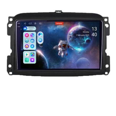 Navigatie Fiat 500L 2012-2017 Lenovo Kit-500L 8 core QLED 2K 12+256 360 Android Waze USB Navigatie Internet Youtube Radio