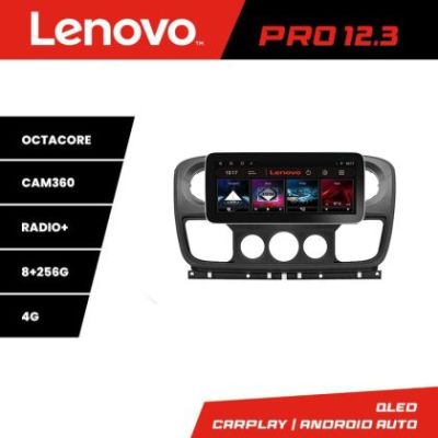 Navigatie Opel Movano, Renault Master 2010-2021 Lenovo PRO 8+256 12.3 inch qled android 4G DSP gps internet v1