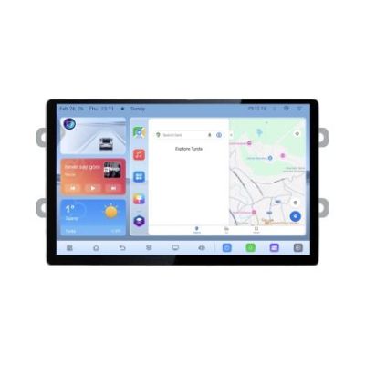 Navigatie dedicata Dacia dupa 2012 N-Dacia Edonav ecran 13" 1K 4+64 Android Waze USB Navigatie 4G 360 Toslink Youtube Radio KI