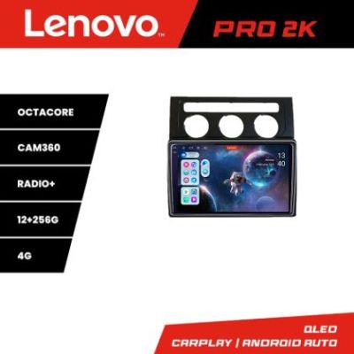 Navigatie VW Touran 2003-2009 clima automata Lenovo Kit-touran2 8 core QLED 2K 12+256 360 Android Waze USB Navigatie Internet Youtube Radio