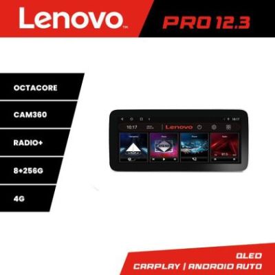 Navigatie Nissan Micra 2014-2024 Lenovo PRO 8+256 12.3 inch qled android 4G DSP gps internet  8Core