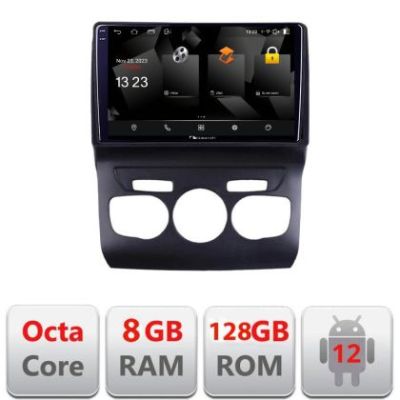 Navigatie Citroen C4 2011-2016 5960Pro-241 Android Octa Core Qualcomm 2K Qled 8+128 DTS DSP 360 4G Optical