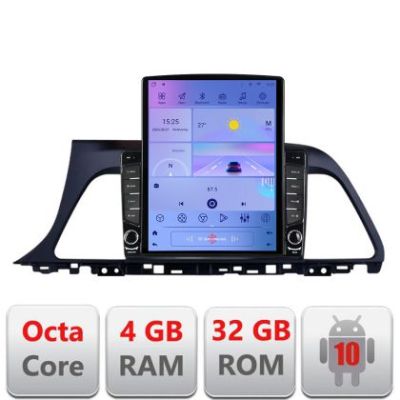 Navigatie Hyundai Sonata Nou G-417 ecran tip TESLA 9.7" cu Android Radio Bluetooth Internet GPS WIFI 4+32GB DSP 4G Oct