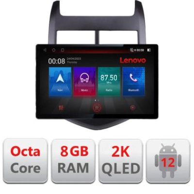 Navigatie Chevrolet Aveo 2010-2013 N-AVEO10 ecran 13" 2K 8+128 Android Waze USB Navigatie 4G 360 Toslink Youtub