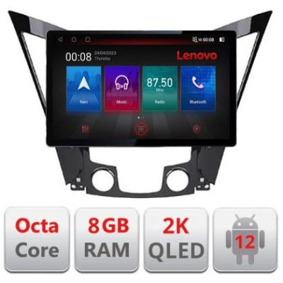 Navigatie Hyundai Sonata 2011-2015 N-259 ecran 13" 2K 8+128 Android Waze USB Navigatie 4G 360 Toslink Youtube R